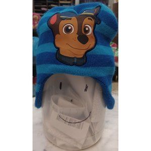 Paw Patrol Beanie Blue Striped with Chase Character